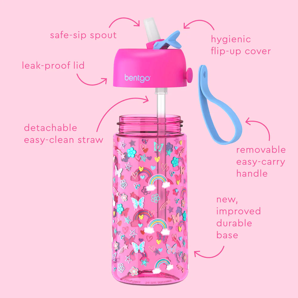 Bentgo Kids Prints Water Bottle Set de 2