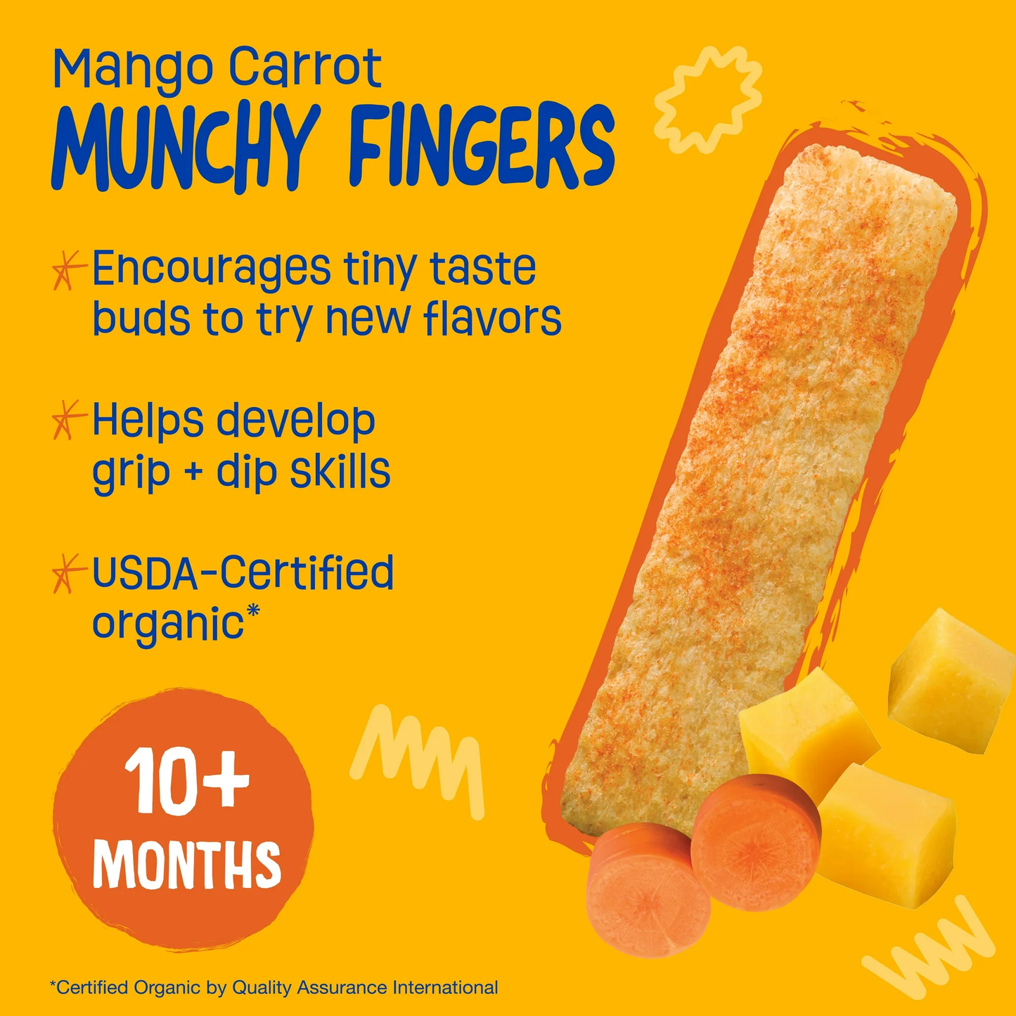 Earth's Best Organic Munchy Fingers Mango Carrot