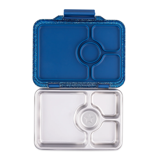 Yumbox Prêt Stainless Steel Bento Twilight Blue Glitter