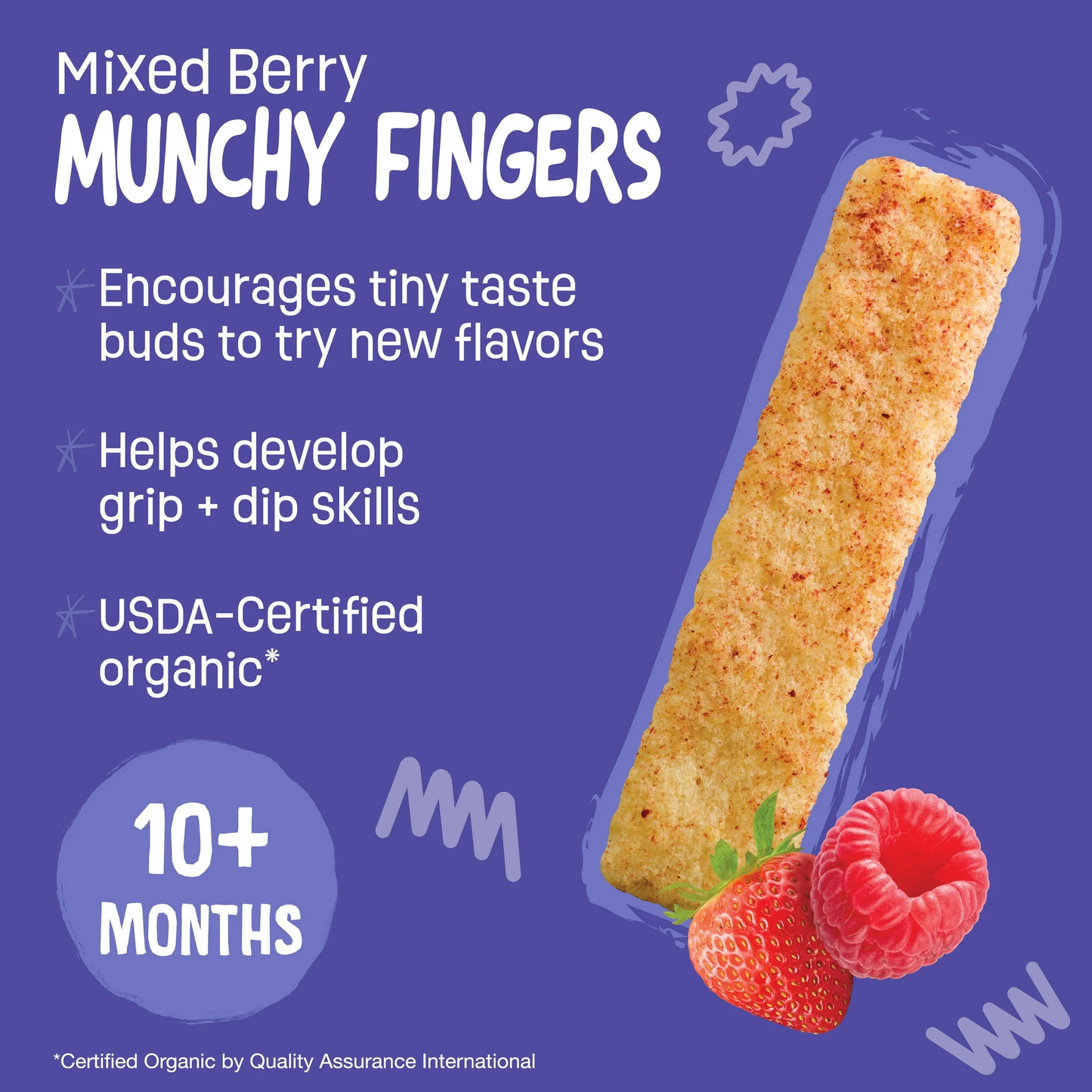 Earth's Best Organic Munchy Fingers Mixed Berries