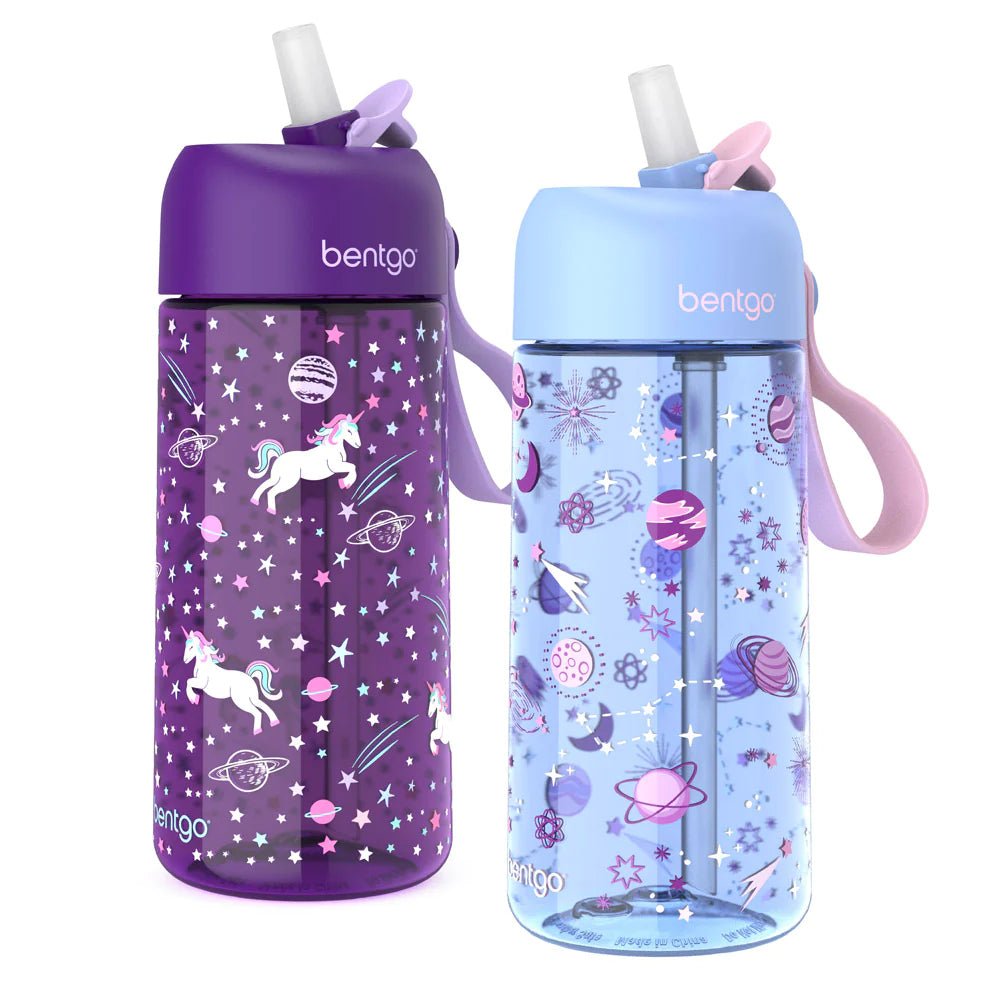 Bentgo Kids Prints Water Bottle Set de 2