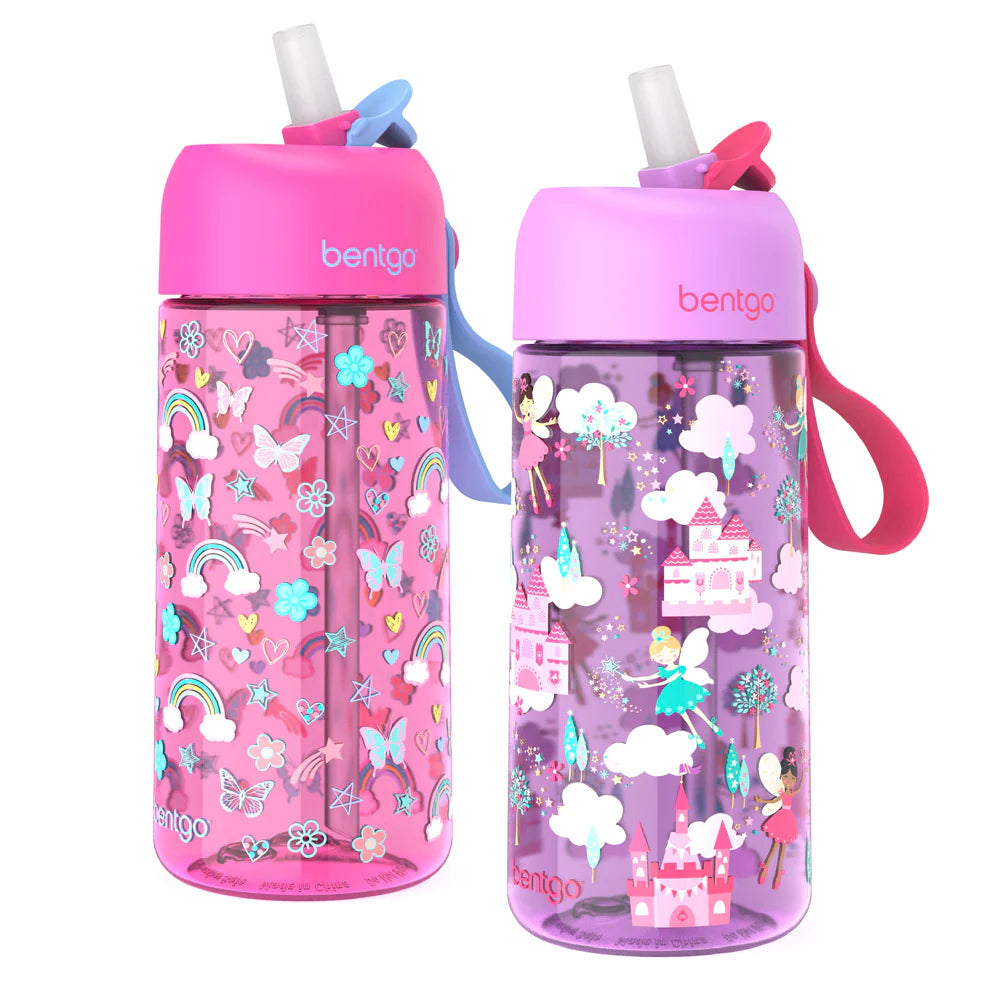 Bentgo Kids Prints Water Bottle Set de 2