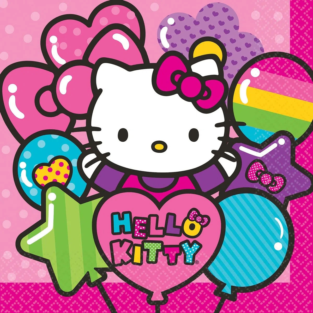 Servilletas Hello Kitty Globos