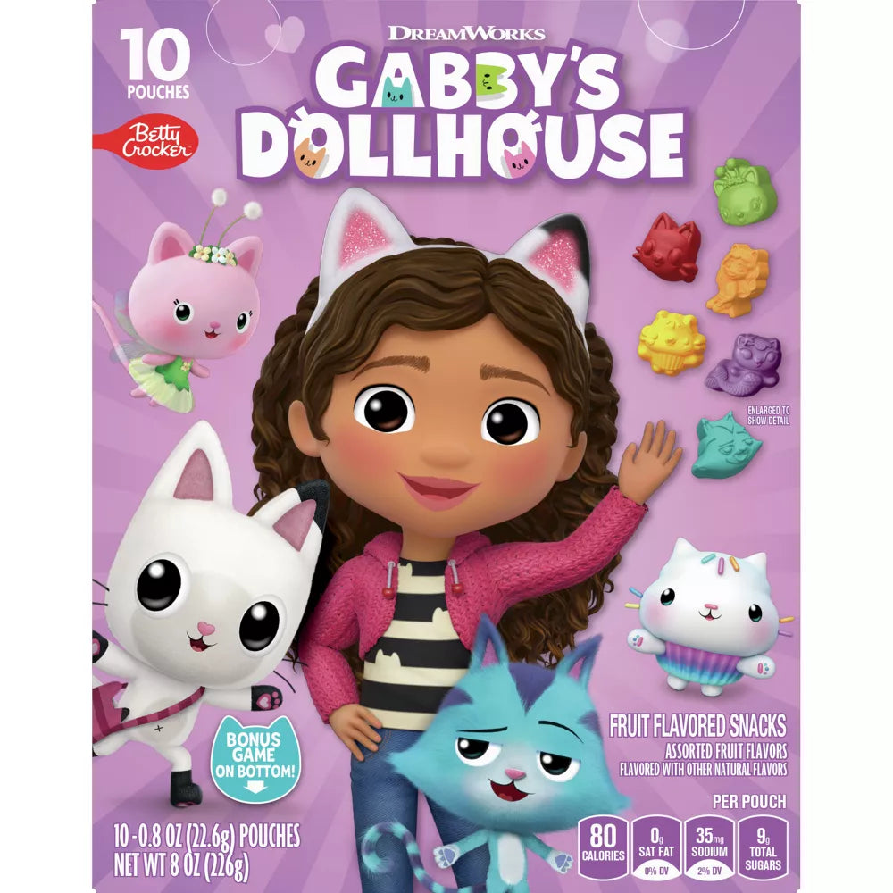 Gabby's Dollhouse Gummies Betty Crocker