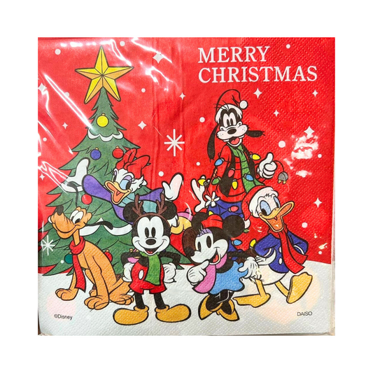 Servilletas Mickey Merry Xmas