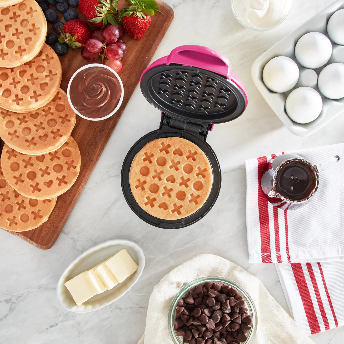 Mini Waffle Maker Love