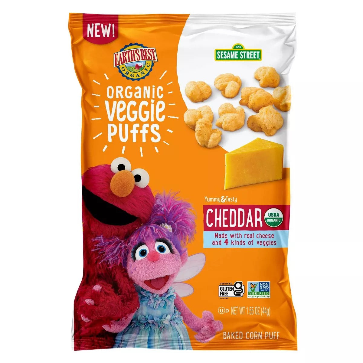 Earth's Best Sesame Street Organic Veggie Puffs