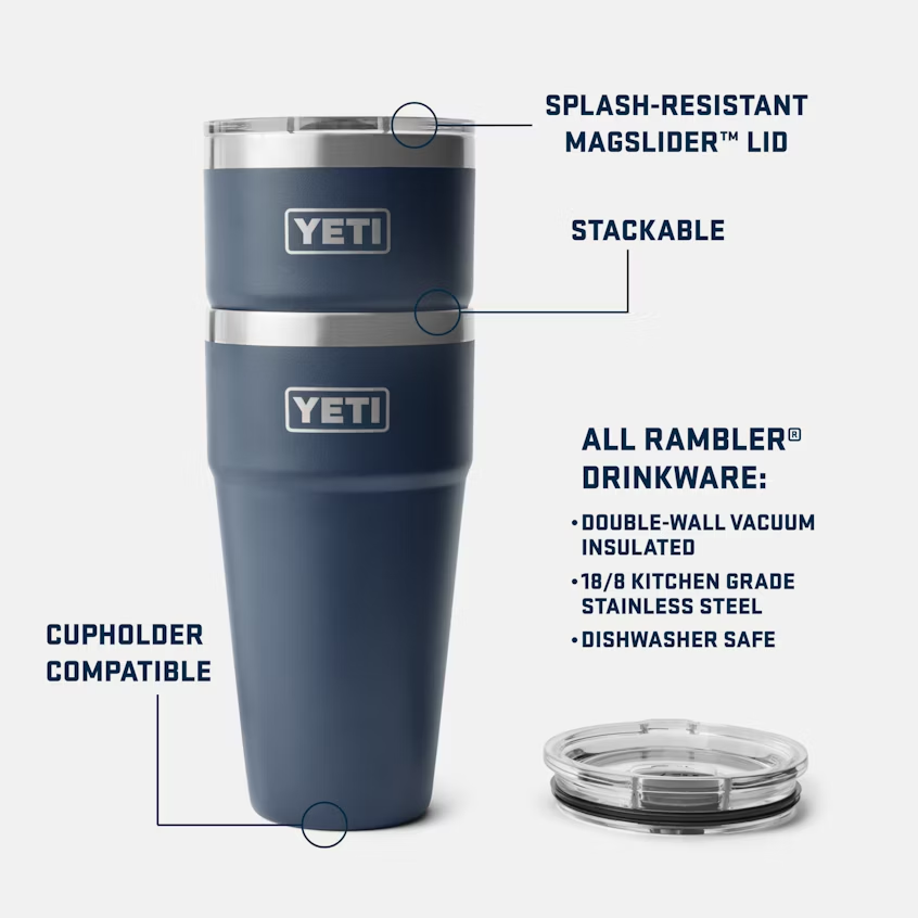 YETI Sandstone Pink Stackable Rambler 30oz