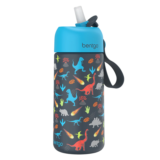 Bentgo Kids Dinosaur Stainless Steel Water Bottle