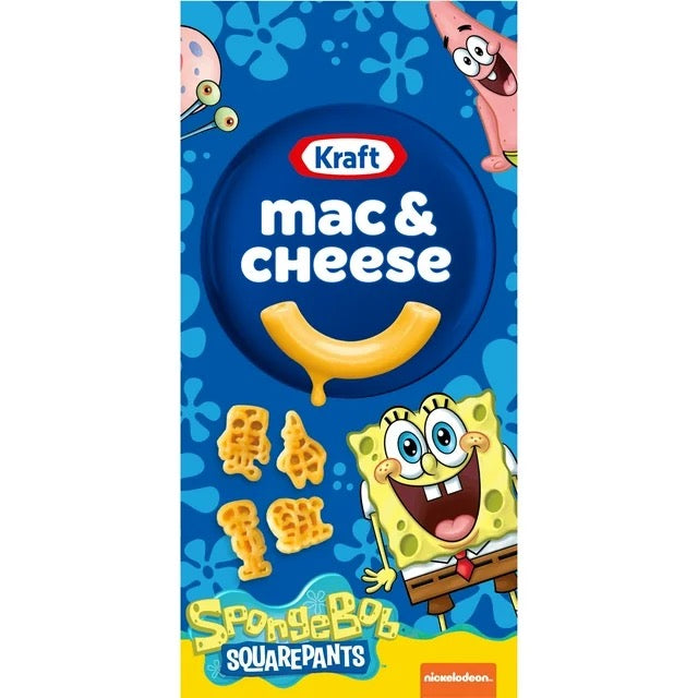 Kraft Mac & Cheese Sponge Bob