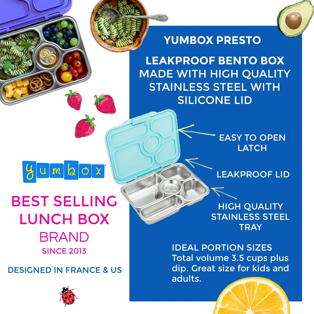 Yumbox Stainless Steel Bento Box Tulum Blue