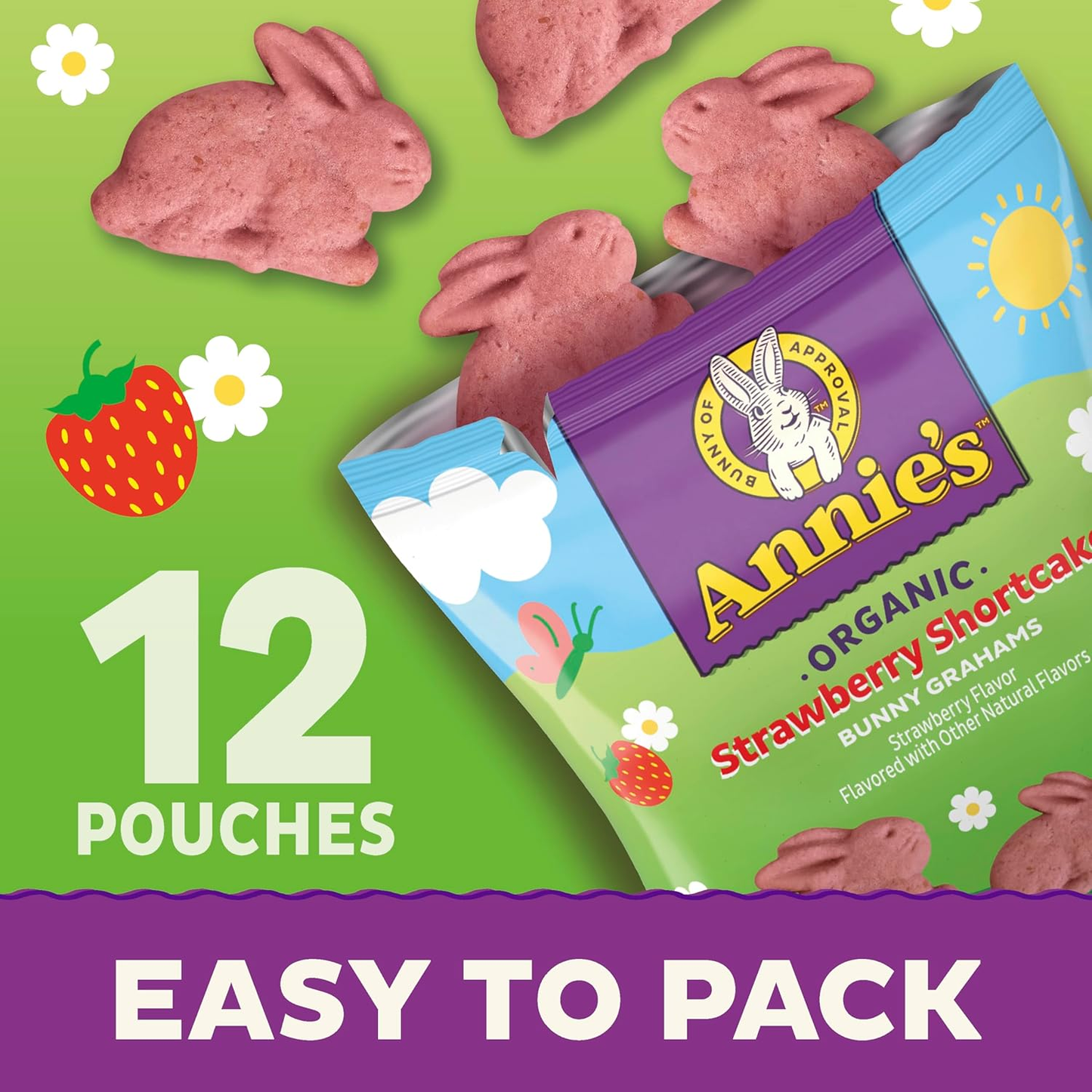 Annie's Strawberry Shortcake Bunny Grahams
