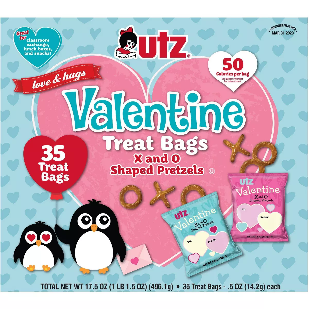 Utz Valentines Pretzels XOXO