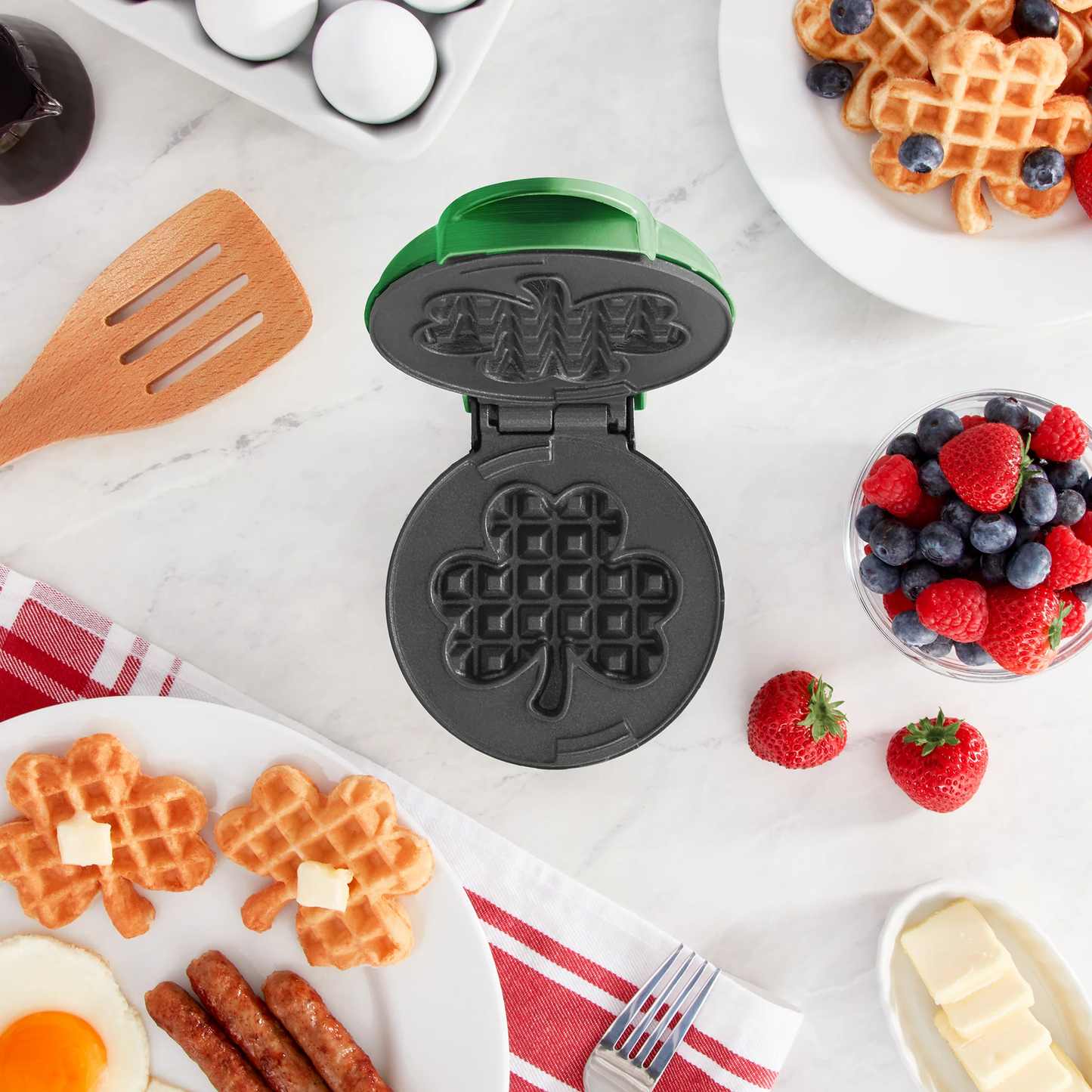 Mini Waffle Maker Shamrock