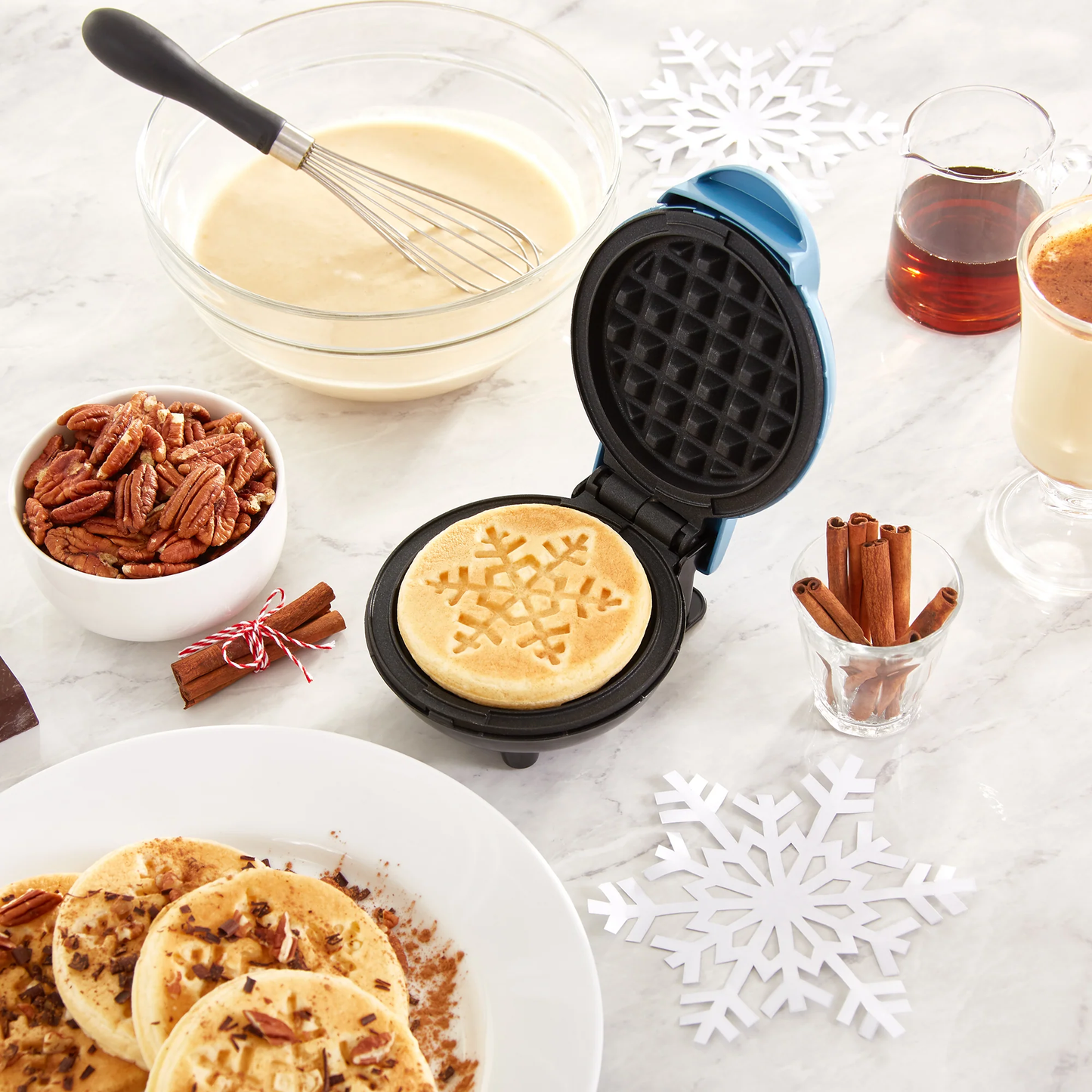 Mini Waffle Maker Snowflake