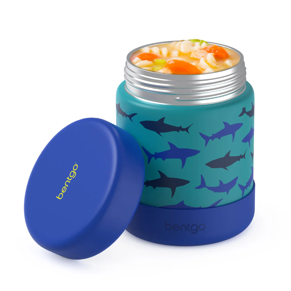 Bentgo Kids Stainless Steel Sharks Food Jar