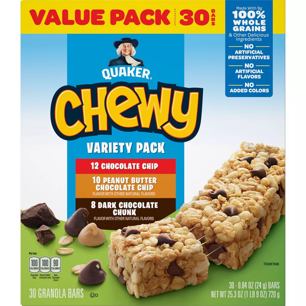 Quaker Chewy 3 Flavor Variety Pack Granola Bars