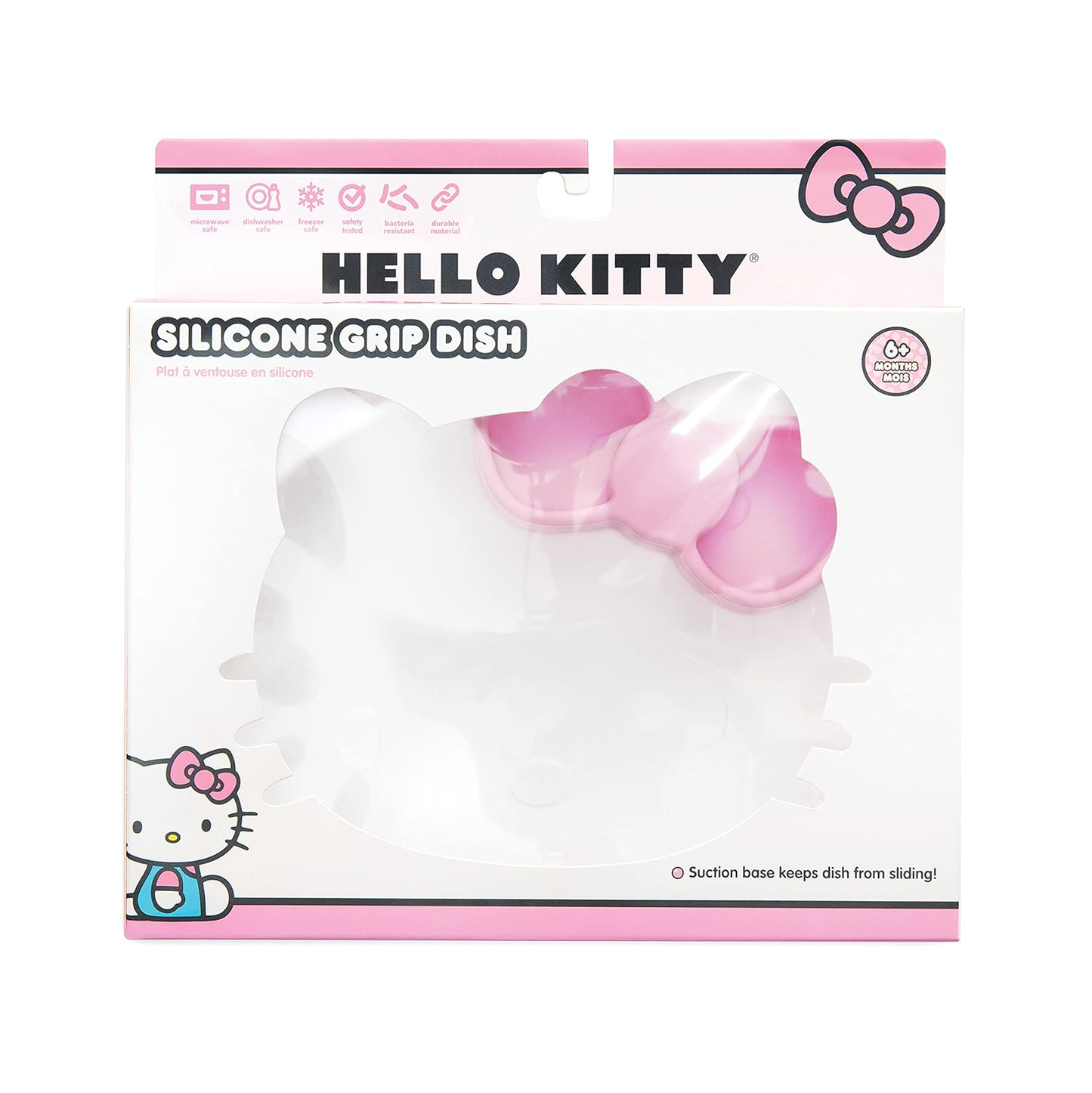 Bumkins Hello Kitty Plato de Silicon