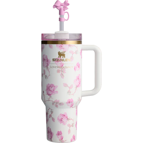 STANLEY x LoveShackFancy Ribbon Rosa Quencher 40oz