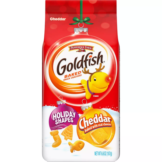 Goldfish Christmas Shapes Cheddar Crackers