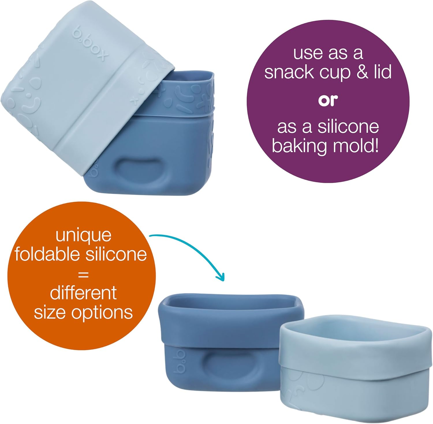 b.box Silicone Snack Cup Ocean