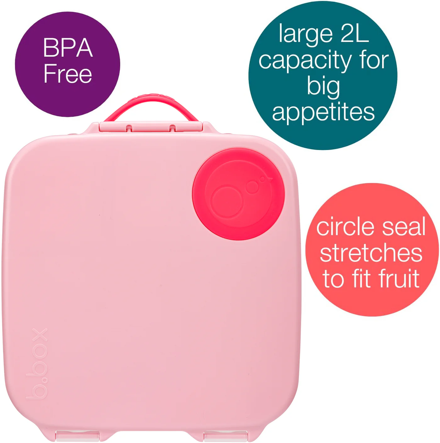 b.box Jumbo Lunchbox Flamingo Fizz