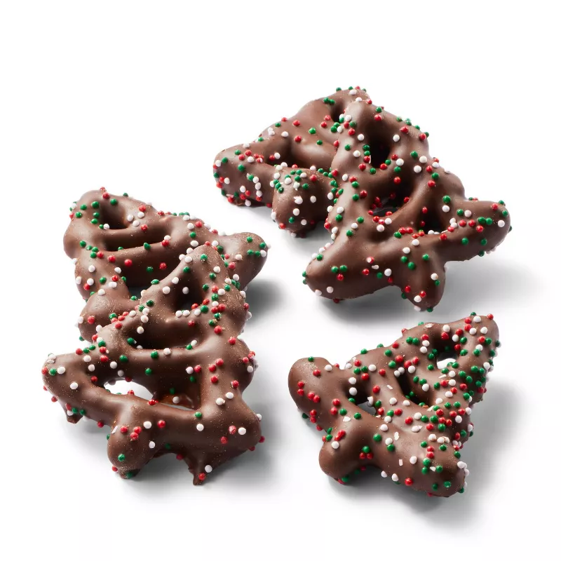 Holiday Pretzels con Chocolate