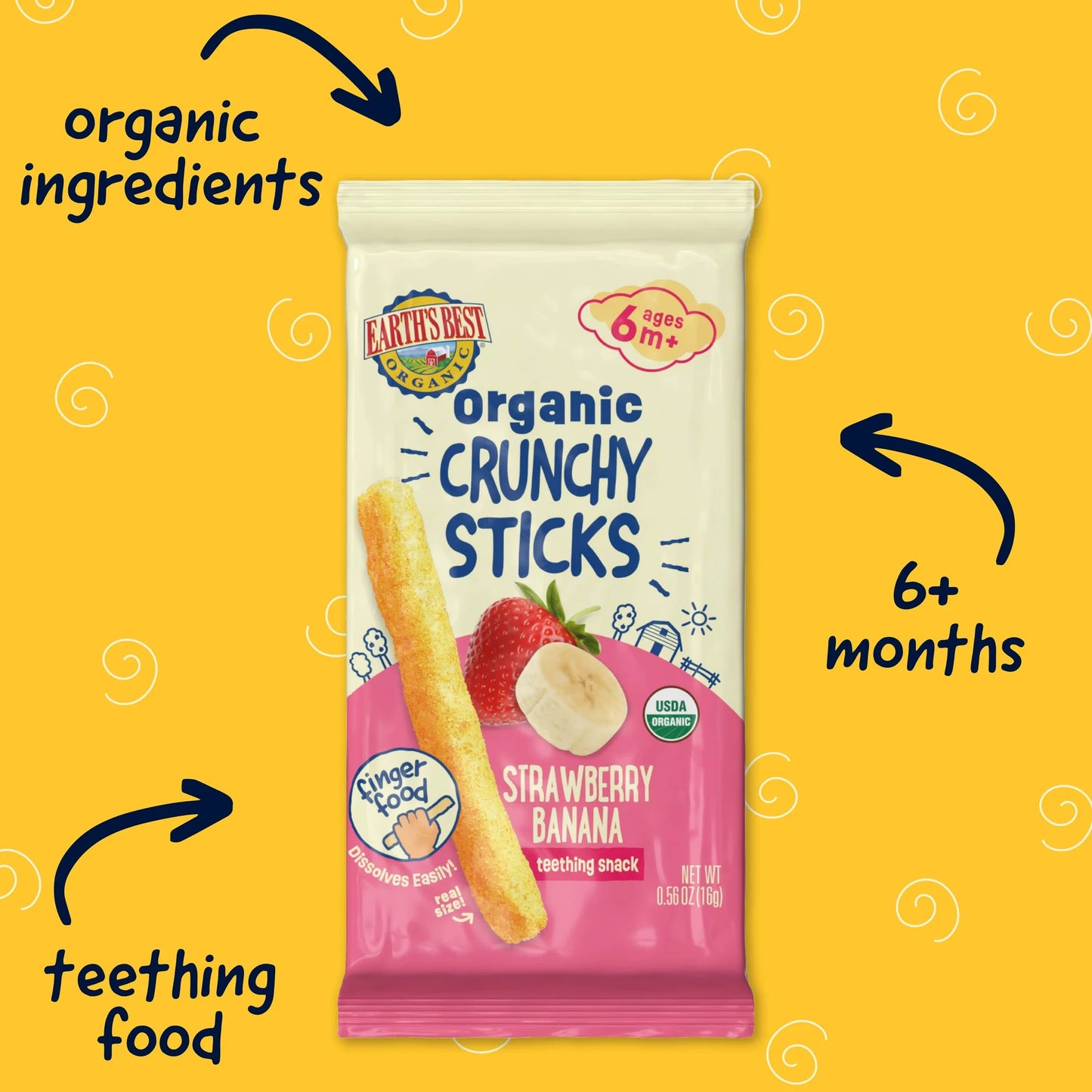 Earth's Best Organic Crunchy Sticks