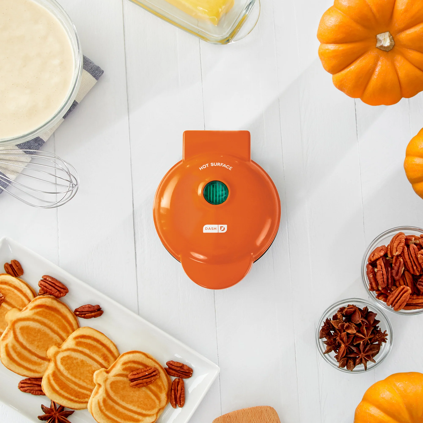 Mini Waffle Maker Pumpkin