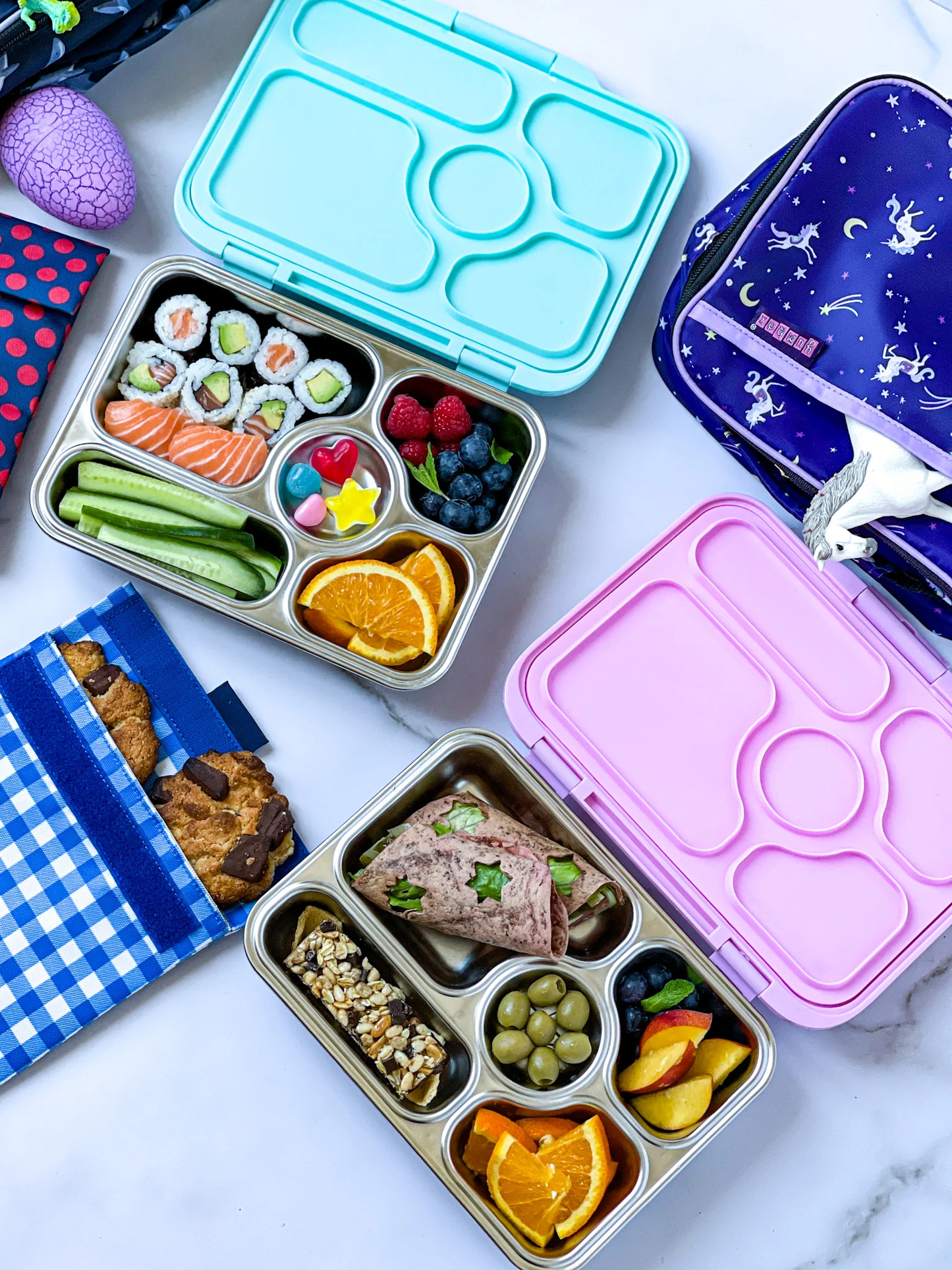 Yumbox Stainless Steel Bento Box Rose Pink