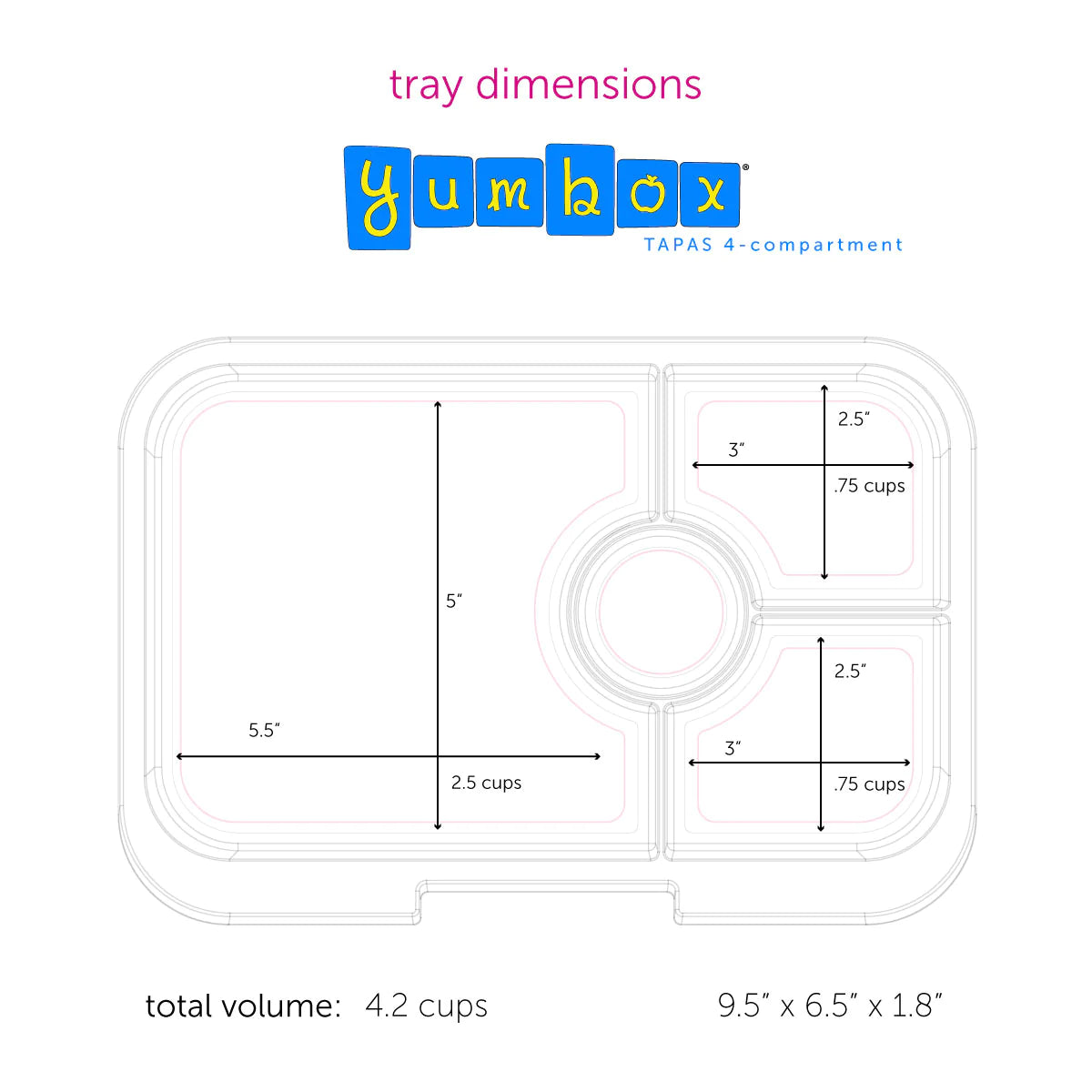 Yumbox Tapas Antibes Blue