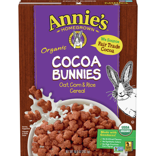 Annie's Cocoa Bunnies Cereal Orgánico