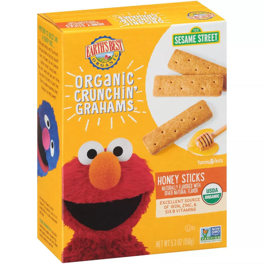 Earth's Best Sesame Street Galletas Honey Sticks